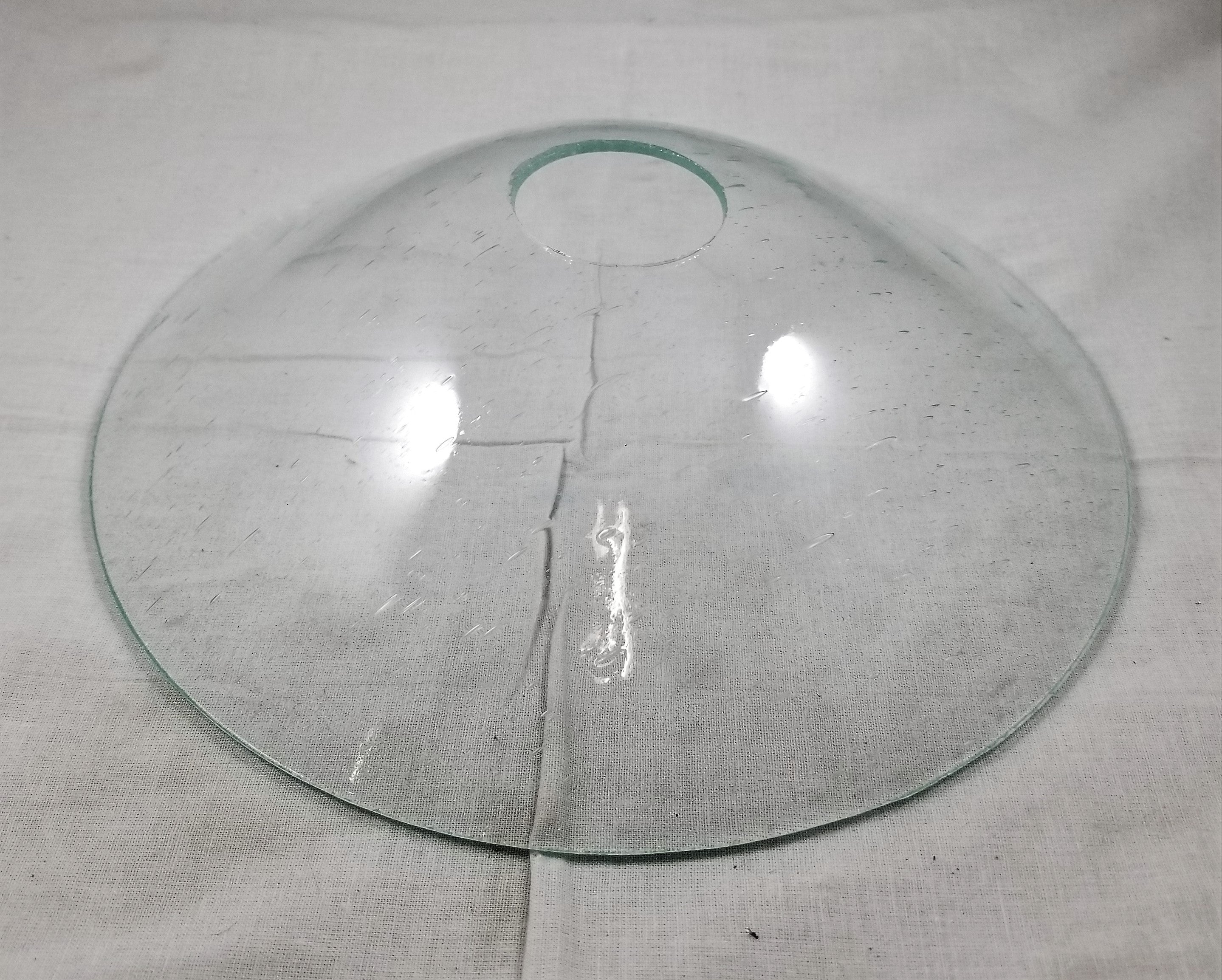 9-1/4" Clear Seedy Glass Pendant Shade