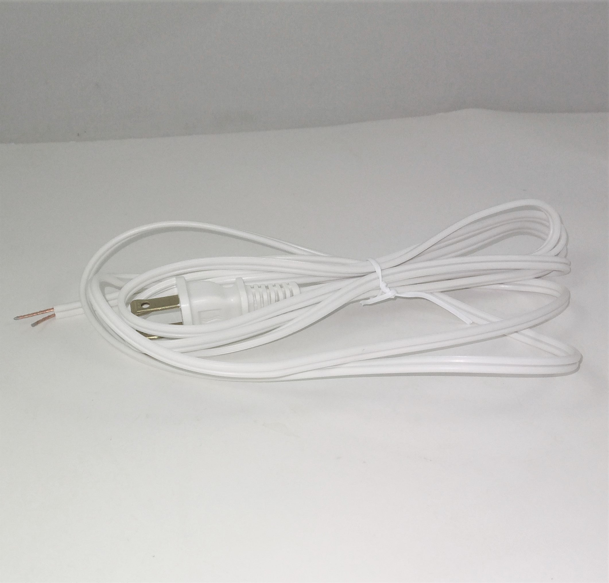 6ft White - 18/2 - SPT-1 Plastic Cord Set